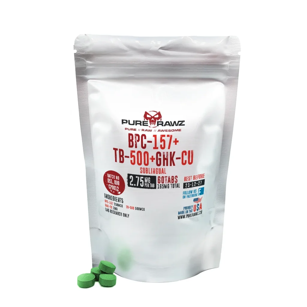 Healing and Repair Research Blend: BPC-157 Arg + Thymosin Beta-4 + GHK-Cu