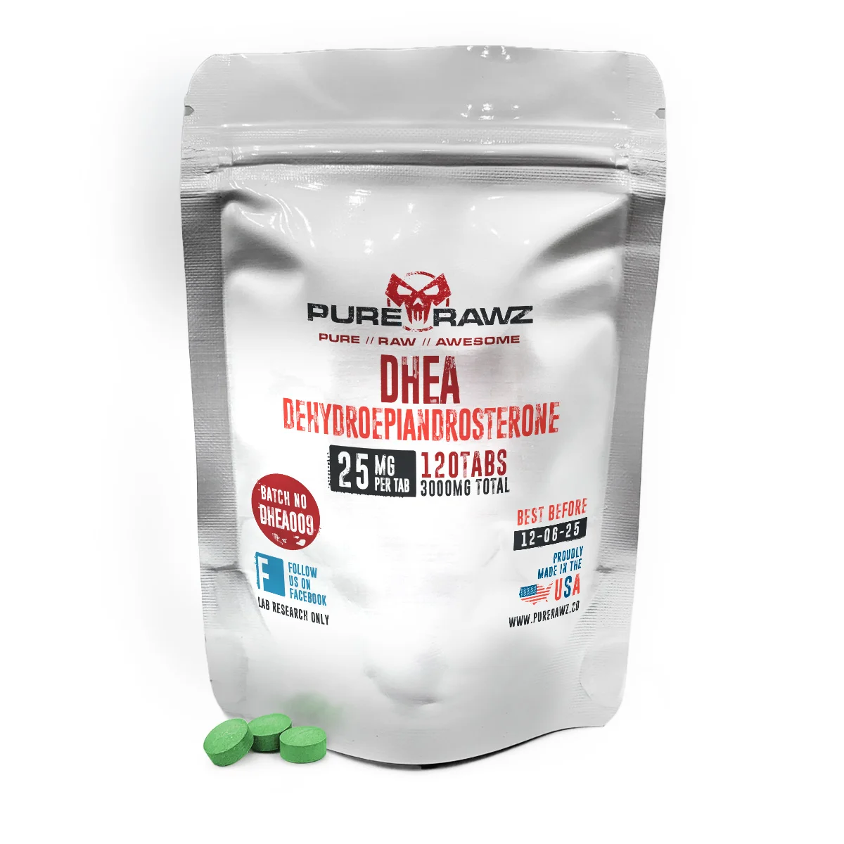 DHEA (Dehydroepiandrosterone) - Tablets / 25mg per tablet/120ct/3g 1 DHEA (Dehydroepiandrosterone) - Tablets / 25mg per tablet/120ct/3g
