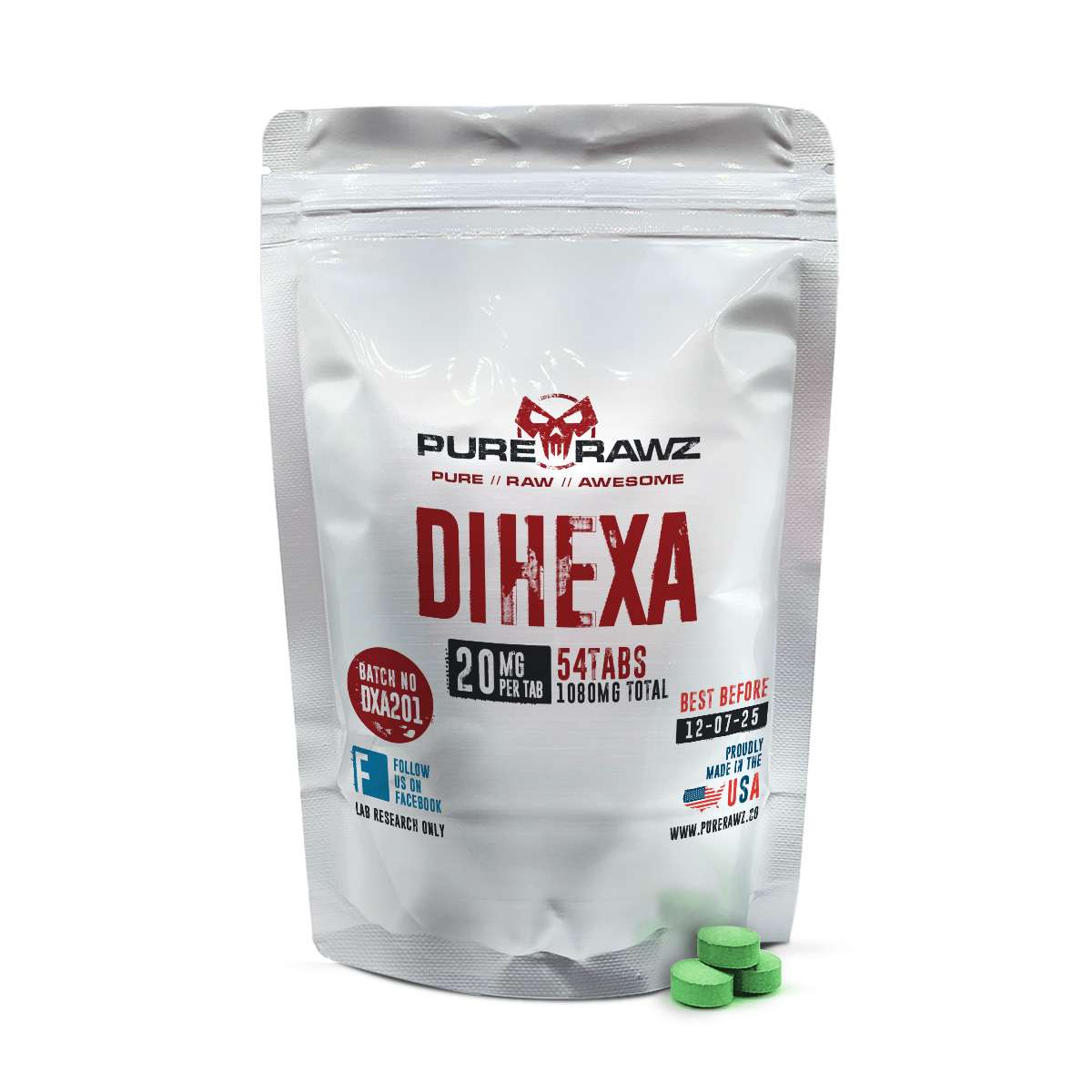 Dihexa - Tablets / 20mg per tablet/54ct/1080mg 2 Dihexa - Tablets / 20mg per tablet/54ct/1080mg - Image 2
