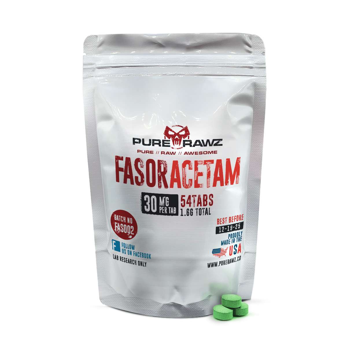 Fasoracetam - Tablets / 30mg per tablet/54ct/1.6g 2 Fasoracetam - Tablets / 30mg per tablet/54ct/1.6g - Image 2