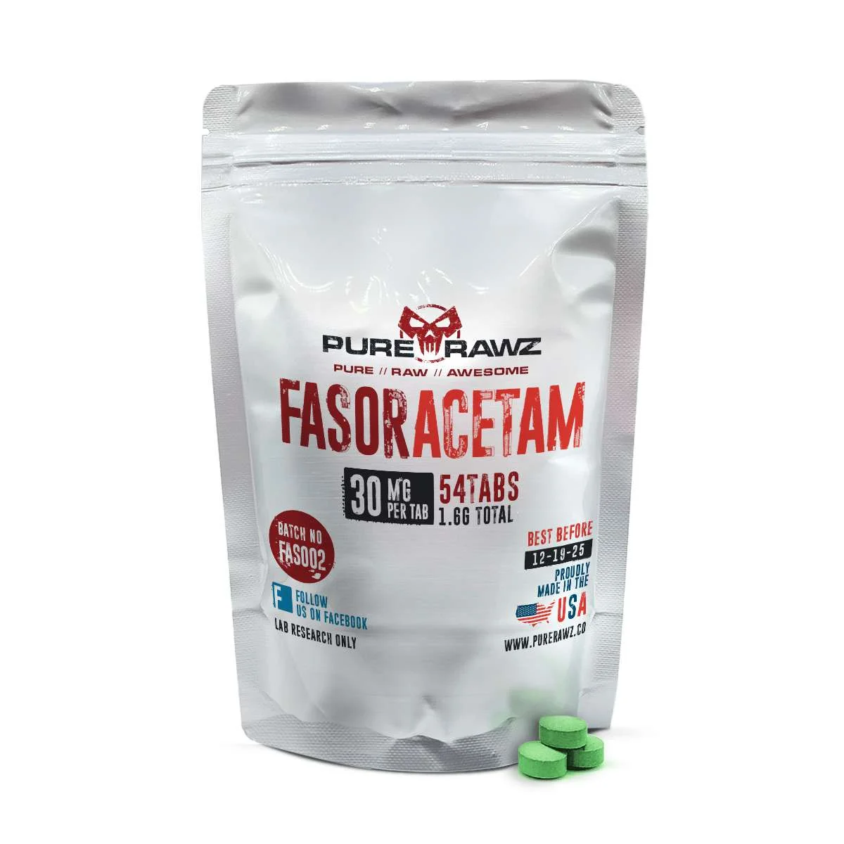 Fasoracetam - Tablets / 30mg per tablet/54ct/1.6g