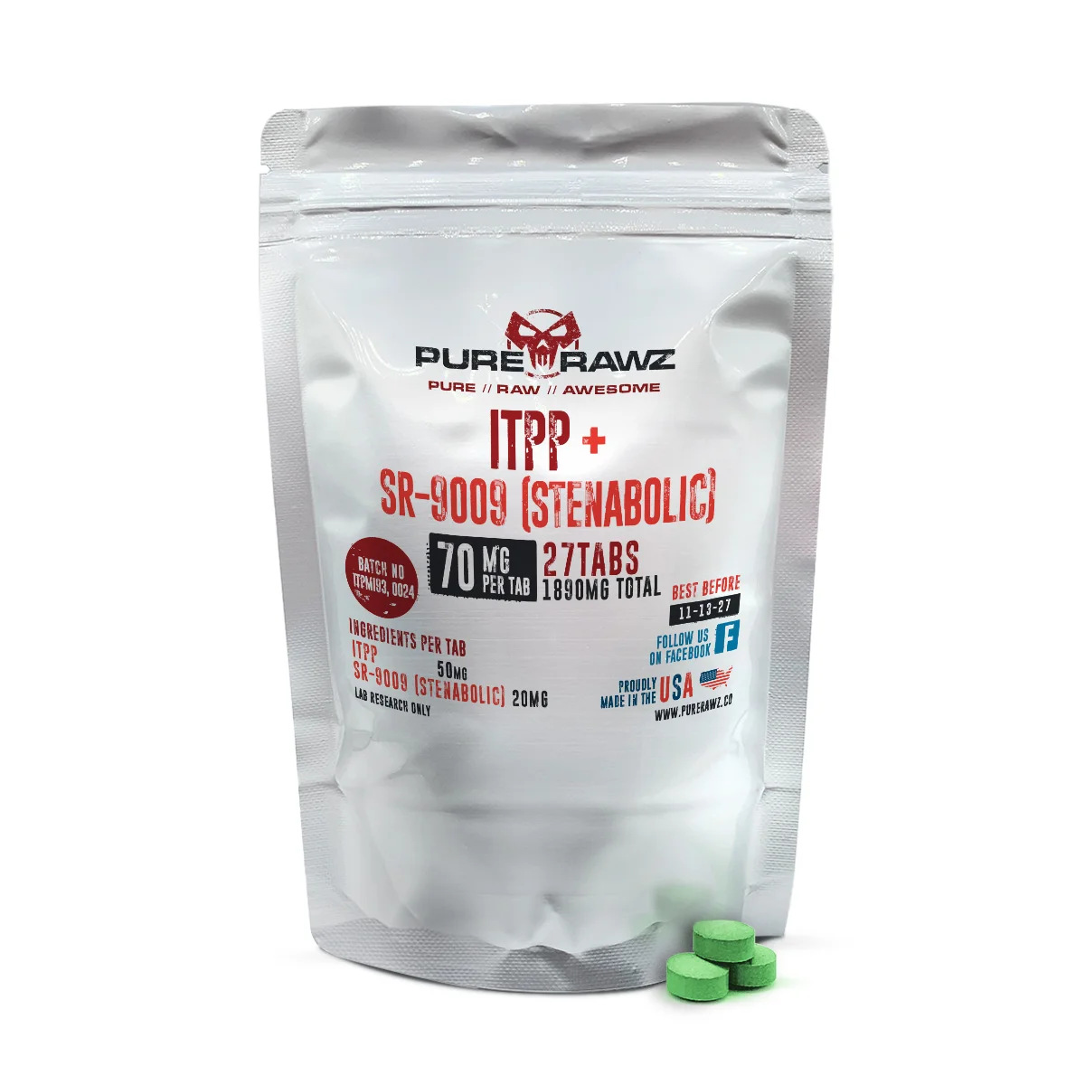 ITPP + SR-9009 (Stenabolic) Tablets - Tablets / 70mg per tab/27ct/1890mg
