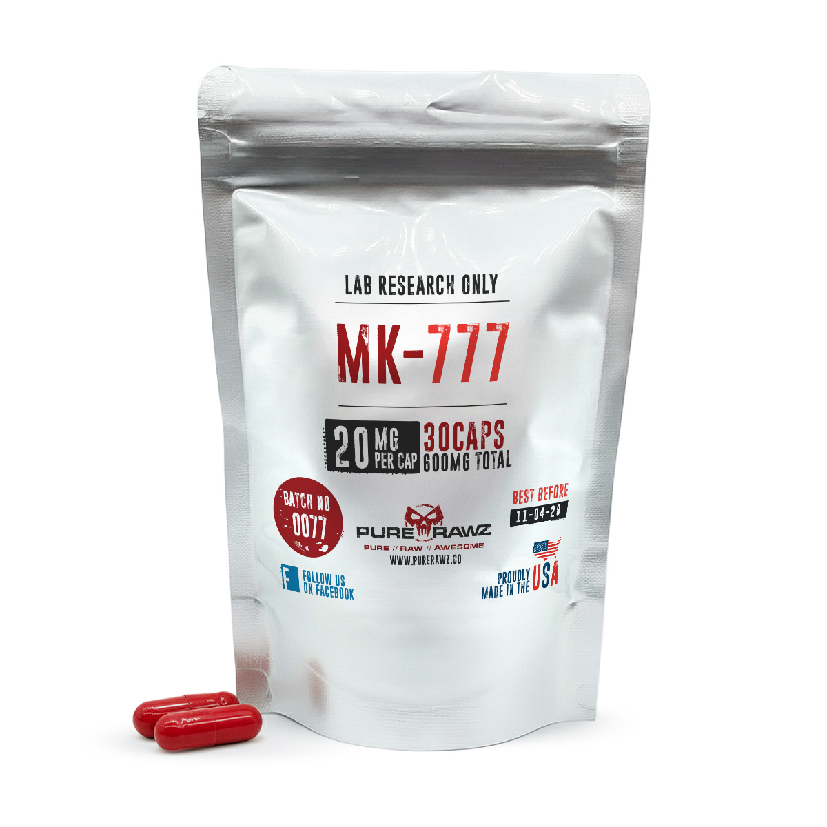 MK-777 (Acetamoren) - Capsules / 20mg/30ct/600mg
