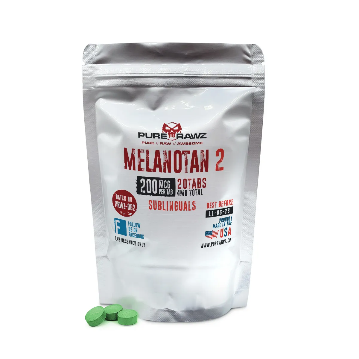 Melanotan - Melanotan 2 Sublingual Tablets / 200mcg/20ct/4mg 1 Melanotan - Melanotan 2 Sublingual Tablets / 200mcg/20ct/4mg