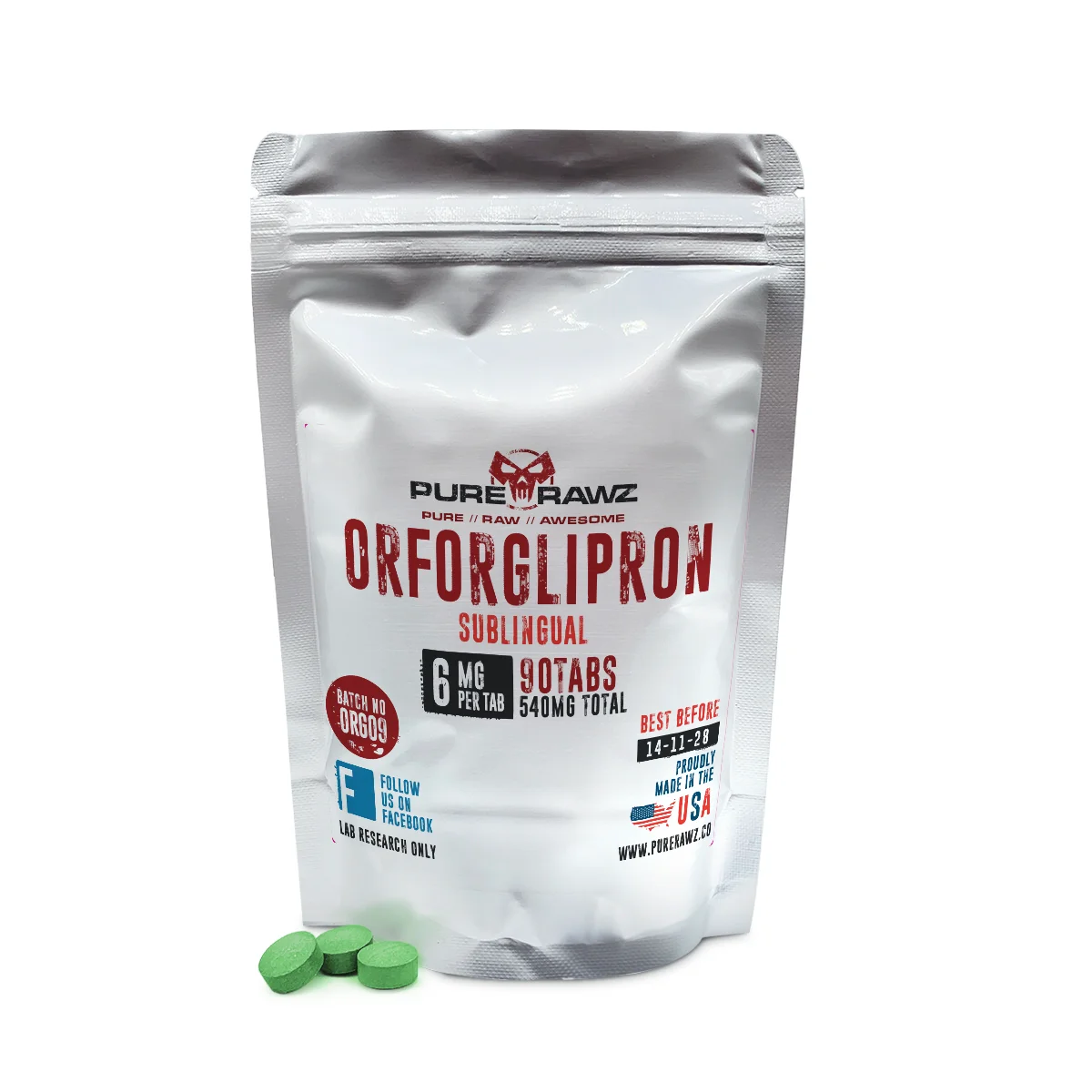 Orforglipron - Sublingual Tablets / 6mg per tab/90ct/540mg