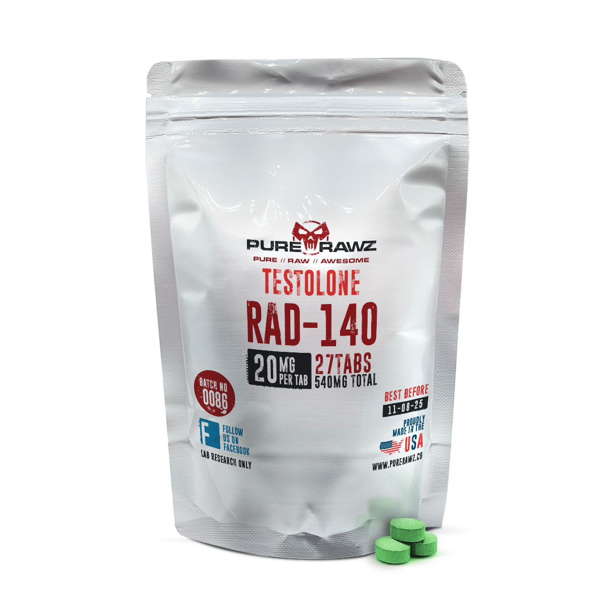 RAD 140 (Testolone) - Tablets / 20mg/27ct/540mg