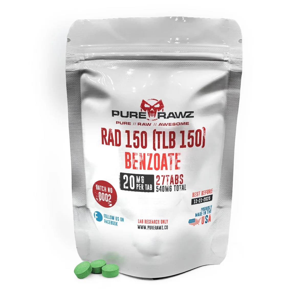 RAD-150 (TLB 150) - Tablets / 20mg/27ct/540mg