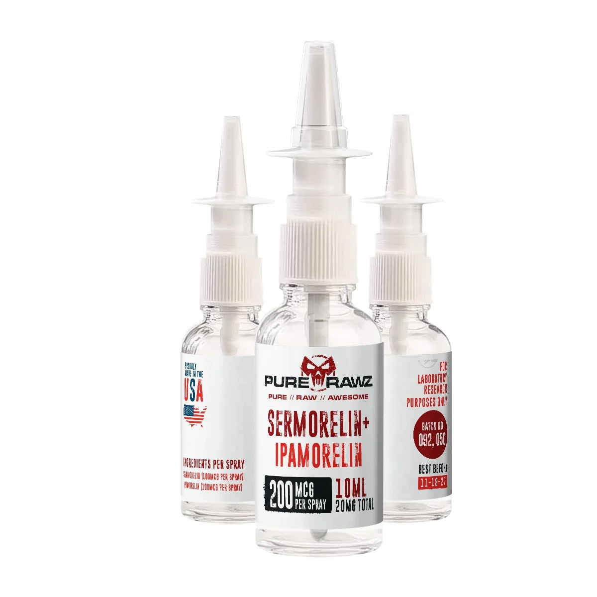 Sermorelin + Ipamorelin Blend - Nasal Spray / 200mcg per spray/20mg