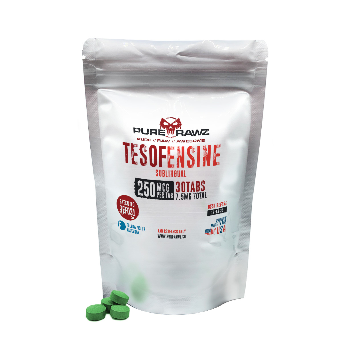 Tesofensine - Tablets / 250mcg per tablet/30ct/7.5mg