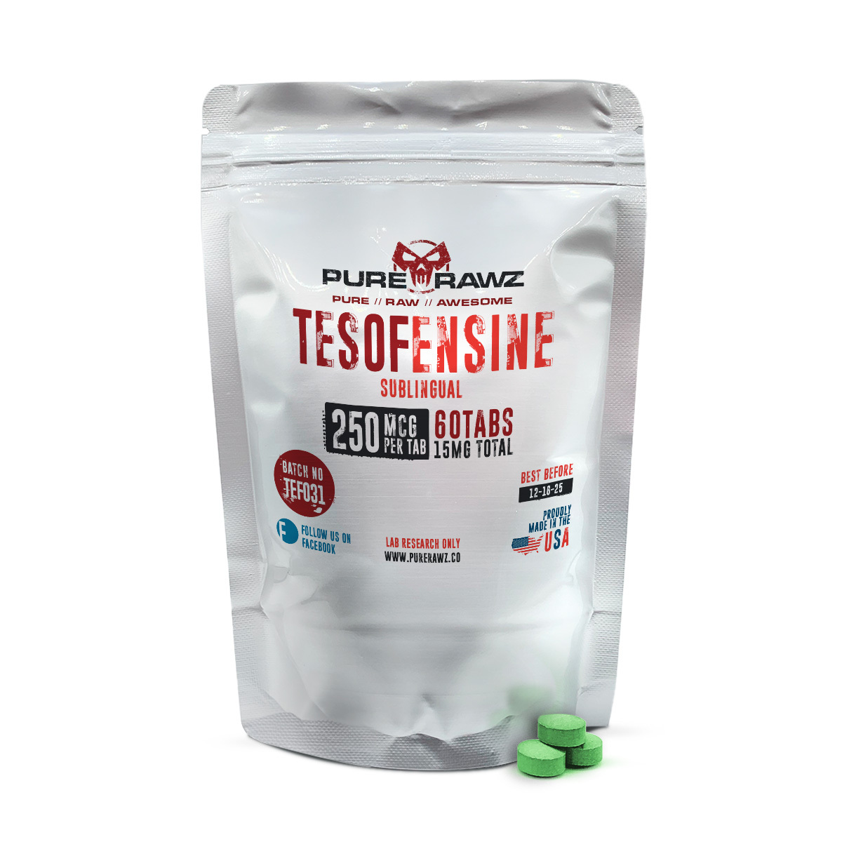 Tesofensine - Tablets / 250mcg per tablet/60ct/15mg
