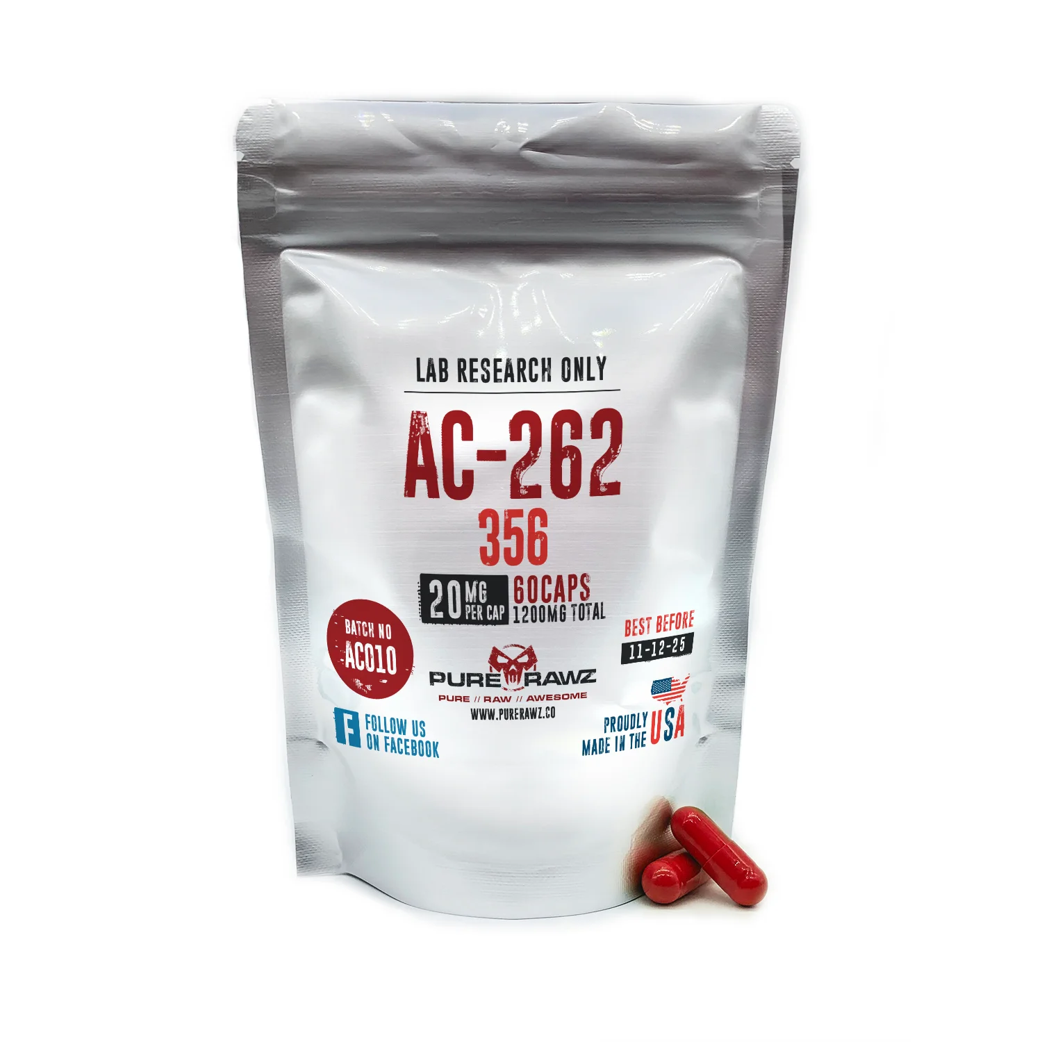 AC-262 - Capsules / 20mg per capsule/60ct/1.2g