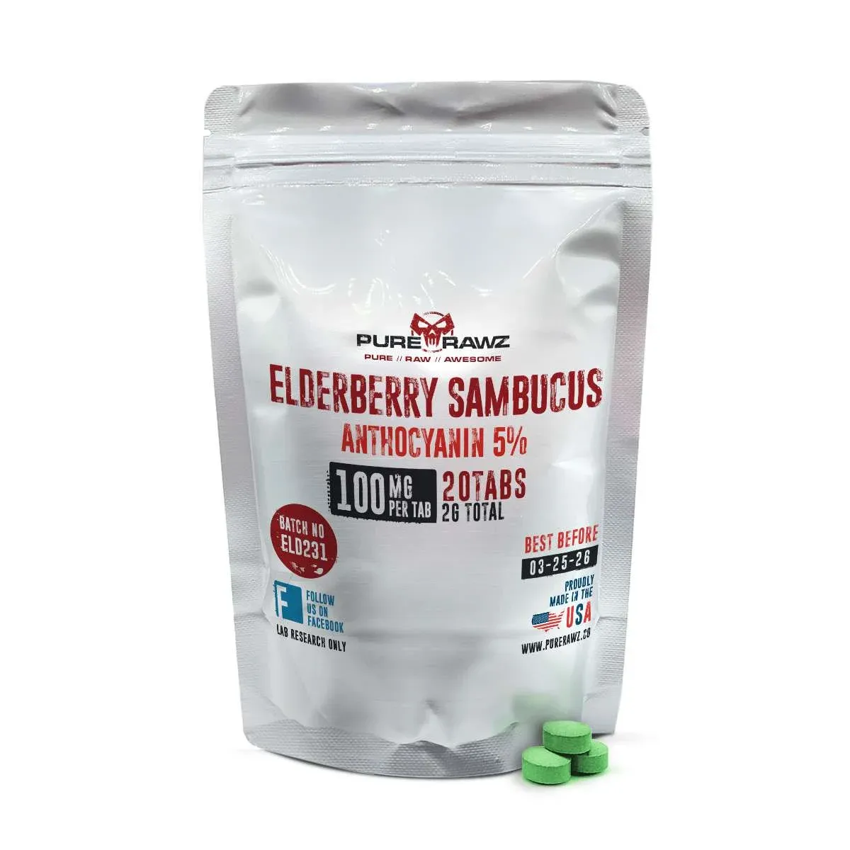 Elderberry Sambucus Anthocyanin 5% Tablets 1 Elderberry Sambucus Anthocyanin 5% Tablets