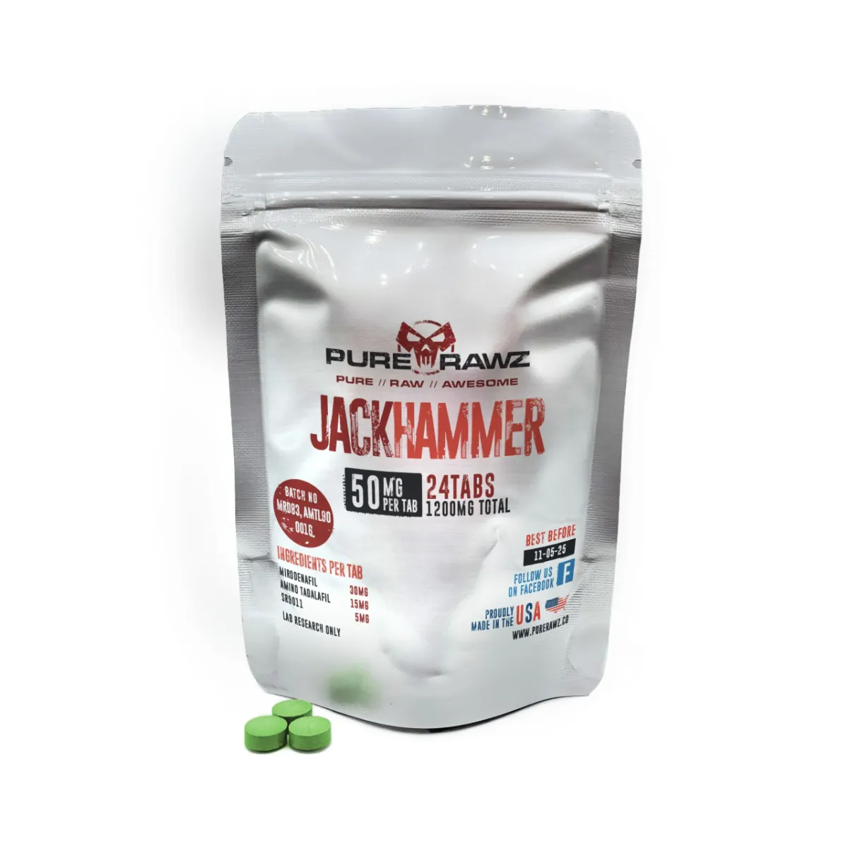 Jackhammer Tablets (Mirodenafil + Amino Tadalafil + SR-9011) 1 Jackhammer Tablets (Mirodenafil + Amino Tadalafil + SR-9011)