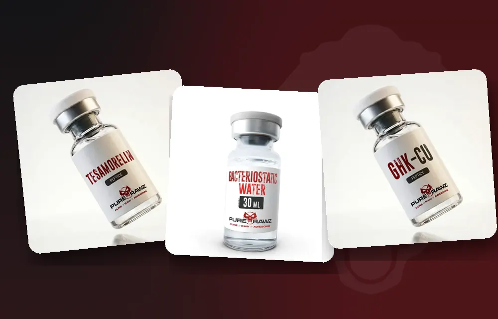 Pure Rawz lab testing: Tesamorelin, bacteriostatic water and GHK-Cu